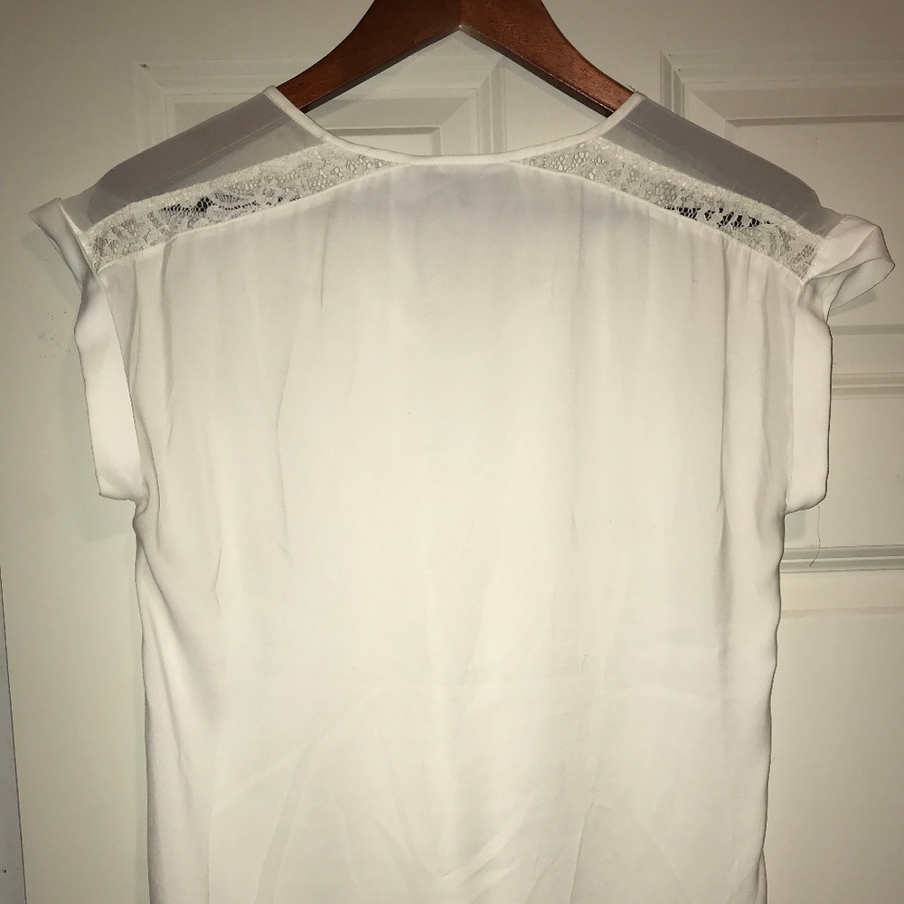 White Short Sleeve Top